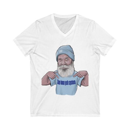Unisex Jersey Short Sleeve V-Neck Tee